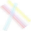HAPINARY Anelli Raccoglitori in Plastica A4 30 Fori 10 Pezzi Colorati per Rilegatura a Spirale, Sostituzione Anelli Leganti per Quaderni, Album e Uso Ufficio/scuola
