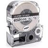 vhbw Cassetta nastro cartuccia 18mm per Epson LabelWorks LW-1000P, LW-600P come LC-5TBW, ST18KW.