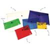 colorosa Busta in plastica con bottone formato B6 cm. 10,5x14,5 COLOROSA MY DESK - Portadocumenti con colori assortiti in tinta unita trasparenti