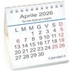 calendari.it Calendario 2026 da tavolo MINI con aforismi per ufficio casa e lavoro 10X10x10 cm