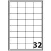 Aurora Store.it ETICHETTE AUTOADESIVE FORMATO A4 100 FOGLI 47.5x35 mm 32 PER FOGLIO LASER INKJET