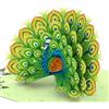 ORIGAMO Originali Biglietto Peacock Pop-Up - Peacock - Biglietto regalo 3D per compleanno e ricorrenze, Biglietto di auguri con busta ideale per stupire