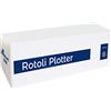 POLICART Confezione 4 Rotoli Plotter 61 x 50 Metri 90 gr. mq Anima 50 Carta Bianca Stampa Inkjet Compatibile con HP EPSON Canon