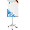 Master of Boards Flipchart - supporto di presentazione con basamento a stella a rotelle bloccabili - superficie scrivibile, cancellabile, magnetico,supporto per il cambio rapido (Piranha PRO)