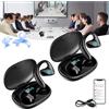 Homaskylynn Meacode Traduttore, Meacode Ai Translation Earbuds, Cuffie Traduzione Simultanea, Auricolari Traduttore Simultaneo, 144 Lingue, Funzione Offline, Ideali Per Viaggi/Affari/Apprendimento(Blackx2)
