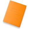 KORAT - Cartelle 3 Lembi in Cartoncino 150gr A4 - Confezione 50 Pezzi - 5 Colori (Arancio, Azzurro, Giallo, Rosa, Verde Chiaro) - Resistenti, Made in Italy, per Ufficio e Scuola (Arancio)