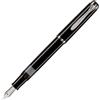 Pelikan 971986 - Penna Stilografica Linea M205 Classic, Nero, Dettagli Argento Silver, Pennino In Acciaio Inossidabile, Dimensione M, 1 Unità (Confezione da 1), in confezione regalo