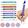 longnili 12/50/100/200/500 Penne a sfera personalizzate con punta stilo, logo inciso personalizzato o penna con messaggio per promozioni aziendali, regali (opzioni multicolore)