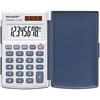 Sharp EL-243S - Calcolatrice tascabile, tascabile, calcolatrice Basic, 8 cifre, argento)