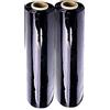 St@llion, pellicola termoretraibile nera per pallet, 400 mm x 250 m, 17 Mu, 2 pezzi