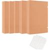 iNelihoo 5 scatole per archivio, formato A4, con chiusura ad anello e chiusura a scatto, in carta kraft A4, formato A4, colore marrone