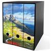 Shareprinting Set da 3 raccoglitori ad anelli - MONTAGNA con PRATI (H31 cm con 2 anelli)
