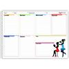 Agendepoint.it Planning settimanale perpetuo spiralato 30x42cm A3 orario 55fogli natura