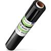 V1 Trade Film Estensibile Imballaggio - Rotolo Pellicola Nera - 50 cm di Larghezza - Plastica per Imballaggio - Pellicola Imballaggio Trasloco