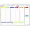 Agendepoint.it Planning settimanale perpetuo spiralato 21x30cm A4 orario 55fogli fluo