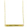 Moun Jewels Collana con targhetta personalizzabile con incisione