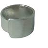 Generico anello alluminio, color argento, liscio, con incisione interna