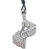Handmade Chiave di Violino con Note Musicali e Spartito - Ciondolo in Argento 925 - Pendente - Croma - Sol - Musica - Musicista - Arte -