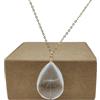 Cairui Design Dente di leone Esprimi un desiderio Tarassaco Vero Fiori Goccia d'acqua Placcato Oro Catena Collane Con pendenti Donna Handmade