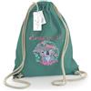 Handmade Sacca Zainetto in 100% cotone Personalizzabile con Nome e Disegno; Sacca asilo personalizzata; Scuola; Palestra; Zaino