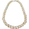 ParticolarModa Collana nodini intrecciati regolabile donna 10 mm | Lunghezza personalizzata, Leggero, Alluminio Anodizzato, Acciaio inossidabile, Anellini lucidi
