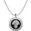 GIOVANNI VITALE GIOIELLI Ciondolo Uomo Argento 925 Personalizzato Artigianale Elmo Incisione Latina Fortis Fortuna Adiuvat