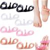 GYORI 4 Pairs Bodyfeet Aligners Kit, Orthopedic Bunion Corrector Gel, Leg Type Toe Ring, Correction of Foot Shape, Body Feet Alignment Kit, Toe Rubber Ring, Thin Foot Valgus