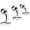 FJUJMLAN Set di plug anali in metallo S+M+L Plug anale in metallo premium SM Bondage Stimolatore della prostata Dilatatore anale - - Giocattoli sessuali per donne, uomini, coppie e principianti