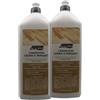 FEI FAN 2x Aquam, Lava In Cera Legno e Parquet, Pronto All'Uso. Ideale Per Parquet Verniciato o Trattato Con Cere 1000ml