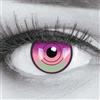 Meralens Lenti a Contatto Colorate Viola Rosa Verde Cyber Lucy Lenses - con porta lenti a contatto - ideali per Manga Anime Halloween - Durata 1 Anno - 1 Coppia senza correzione