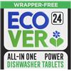 Ecover Power - Pastiglie per lavastoviglie, all-in-one per lavastoviglie, sale e brillantante, fragranza mandarino e citronella, confezione da 1, 24 compresse
