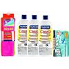 Dc Casa NUNCAS SET 3 PEZZI CASA9 SGRASSANTE PAVIMENTI FORTE 1LT + GAMEX 50 panni elettrostatici cattura polvere + pacco scorta 5 panni microfibra 30x40cm