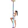 GIDRLL Barretta professionale per danza con piastra fissa, regolabile in altezza, smontabile, barra per fitness per casa, club e feste, incl. supporto per soffitto e accessori di espansione, fino a 200 kg di