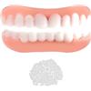 Care Spring Dentiera Provvisoria 1 Coppie Faccette Dentali Estetiche, Denti Finti Da Applicare Da Soli Sopra E Sotto, Kit Riparazione Denti Professionali Copertura Di Denti Imperfetti Per Uomini Donne