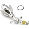 FJUJMLAN Tappo in acciaio inossidabile di lusso, butt plug in metallo, bondage, giocattolo del sesso, gancio a sfera anale, lucchetto per castità, plug anale, giocattolo anale, gioco del sesso con serratura
