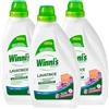 Winni's Naturel Lavatrice Detersivo Liquido con Smacchianti Naturali Fragranza Aleppo e Verbena Attivo a 30°C Ipoallergenico Materie Prime di Origine Vegetali Biodegradabili - 3 Flaconi da 1,125L