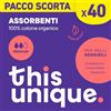 This Unique - Assorbente giorno in cotone con ali, antiodore ipollallergenico e morbido - pacco da 80 pezzi