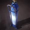 EXCLURA Supporto per Bombola di Ossigeno Piccolo Carrello Portatile per Il Trasporto di Bombole, Scaffale per Lo Stoccaggio di Ossigeno Medicale per Ospedale/Casa(H-110cm(43 1/4))