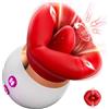 Generic Vibratore Adulto Sesso Giocattoli per Donne - 3IN1 bocca a forma di succhiare vibratore, 10 lingua leccando 3 succhiare capezzoli anale clit succhiatore