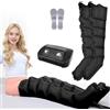 LQJHDM Macchina Stivali da pressoterapia Gambe per Casa Completa, Massaggiatore per Gambe Circolazione Pressoterapia 6 Camere Massaggiatore Linfatico Circolazione, 0-240 Mmhg Regolabili (nero, 2gambe)