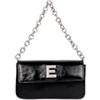 ERMANNO FIRENZE Flap Bag Agnes Metallic Black