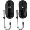 Generico 2 PZ Controller di gioco del mouse per Switch 2, Mini portatile Mouse ergonomico Sinistra + destra Controller staffa maniglia Caso e Mouse Pad per Switch 2 (Nero)