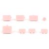 Generico Set di tappi antipolvere in silicone 8 in 1 console di gioco per Switch 2, protezione antipolvere console per Switch2 Accessori (Rosa)