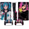 ASBVRJF Pelle Della Console Per PS5 Slim Skin Disc Edition Console E Controller Vinyl Cover Skins Wraps Resistente Ai Graffi Compatibile No Shrinkage Forte Adesione 44682 Pelli Avvolge Regalo