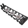 FAUOSWUK Ventola di Raffreddamento per Console a Basso Rumore 3 Ventole Integrate Proteggono la Console, Materiale ABS