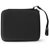 Topiky Case di Trasporto Protettivo EVA Hard EVA per 2DS, con 8 Titolari di Carte da Gioco e Tasca a Rete Interna, Cinghia Elastica e Cinghia Portatile, per gli Accessori per Console (BLACK)