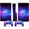 LNMLRBXEXZ Compatibile Con Adesivi Skin Per PS5 Slim Skin Disc Edition & Digital Console E Controller Vinyl Cover Skins Wraps Resistente Ai Graffi, Compatibile Con 70513 Avvolgimento(Disc Version)