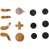 Generic Kit Levette in Metallo Pulsanti di Ricambio Magnetici Sensibili per Controller One Serie 2, Paddle per Controller Wireless Resistenti All'usura Accessori per Appassionati di Giochi (GOLD)