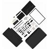 TIKATARER Kit di Sostituzione Completo 'alloggiamento per 3DS XL, Set di Riparazione Completo con Tutti i Pulsanti, Interruttori, Cerniera e Trasferimento LED, Blu Rosso Bianco Opzionale, Ideale