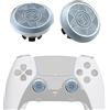 KD.FLY Levette in metallo per controller bordo PS5, 2 pezzi, kit di ricambio per joystick personalizzato per controller PS5 DualSense Edge, parti di accessori per levette metalliche in alluminio